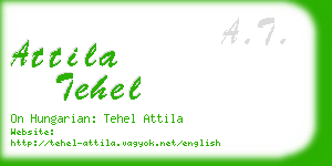 attila tehel business card